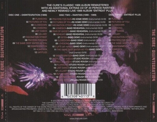 The cure disintegration 3 x - -,